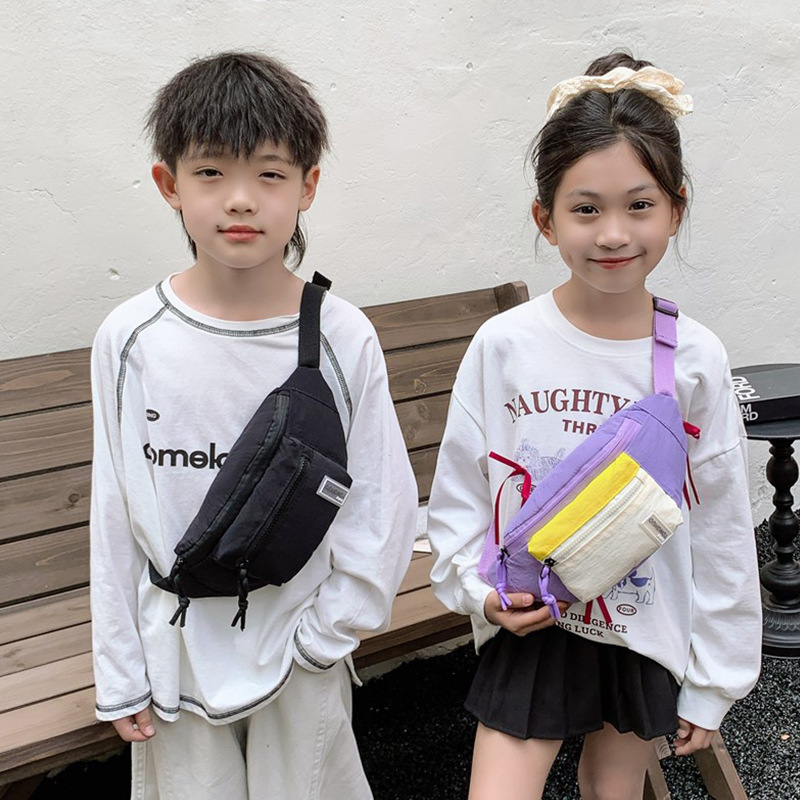 Bolsas de niños al por mayor transfronterizas frescas de moda al aire libre bolsas de pecho para niñas nuevas bolsas de cintura para niños pequeños