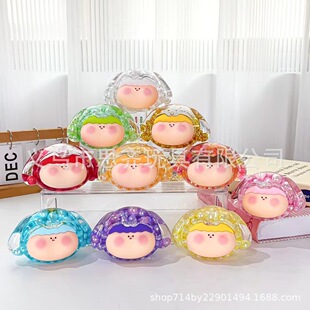 Dog head Lilith Li Si quicksand oil burst flash ornaments diy tide play pair blind bag ornaments