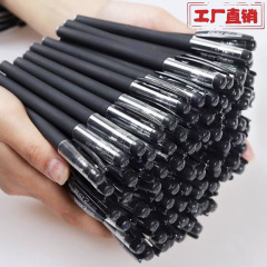 380 ゲルペンクラシック針管黒つや消しゲルペン学生オフィス試験弾丸ペン工場卸売