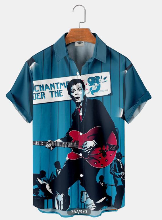 Nueva camisa 3D de talla grande para hombres transfronterizos Serie caliente Camisa hawaiana impresa digital 3D Fábrica de origen