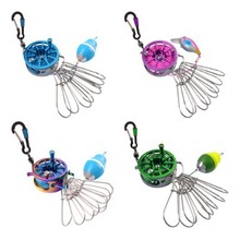 批发不锈钢活鱼扣鱼锁渔具配垂钓用品便携栓鱼器锁鱼器地插单扣