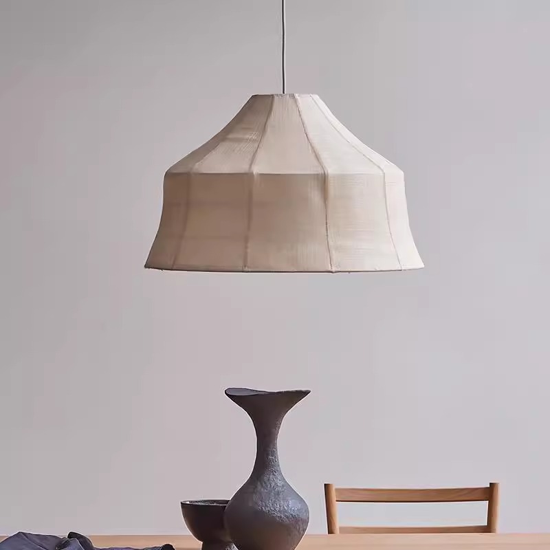 Restaurante de estilo japonés decoración de tela lámpara candelabro tienda de hot pot hotel de estilo retrógrado Zen sala de té lámpara de mesa de comedor