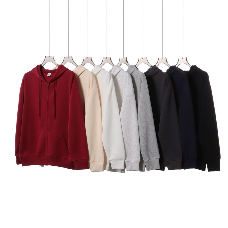 Fall/winter heavyweight 450g cotton cardigan hooded vests men's solid color simple loose casual silver fox velvet zipper jacket Fall/winter heavyweight 450g cotton cardigan hooded vests men's solid color simple loose casual silver fox velvet zipper jacket