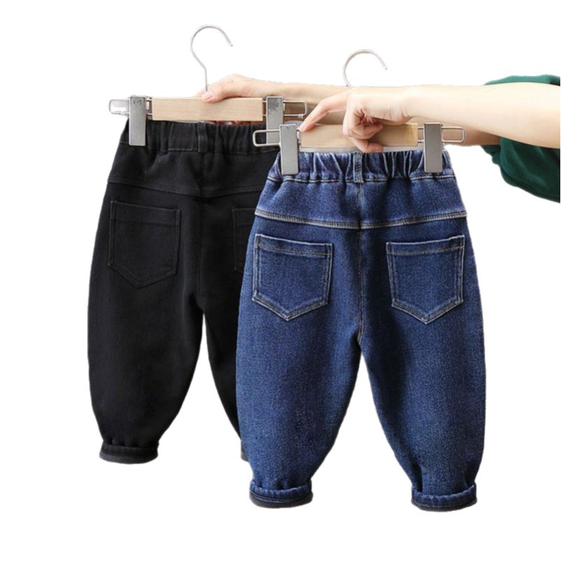 Jeans para niños más vello versátil nuevo otoño y invierno para hombres, ropa de invierno para niños, ropa de invierno para niños, pantalones para niños image 5