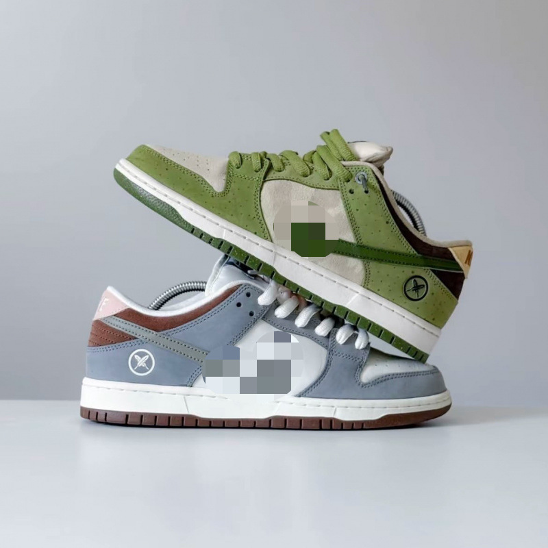 Cross-border Du co-branded Yuto2.0 Champion Green Feather retro low-top casual sneakers skateboard shoes for men and women couples Cross-border Du co-branded Yuto2.0 Champion Green Feather retro low-top casual sneakers skateboard shoes for men and women couples