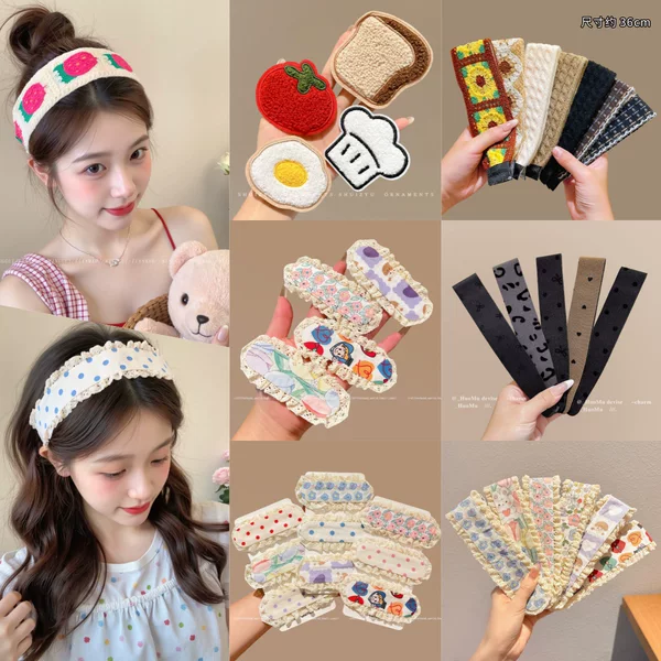 Dopamine Cartoon Magic Tape 2026 New Style Fringe Lace Hair Sticker Cute Girl Hair Accessory with a High-End Feel