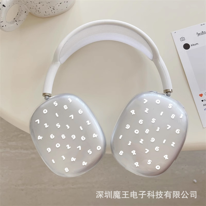 Casual Digital Protective Cover Apple Airpodsmax Suitable Headphone Cover Headphone Headset Tpu Soft Shell Casual Digital Protective Cover Apple Airpodsmax Suitable Headphone Cover Headphone Headset Tpu Soft Shell