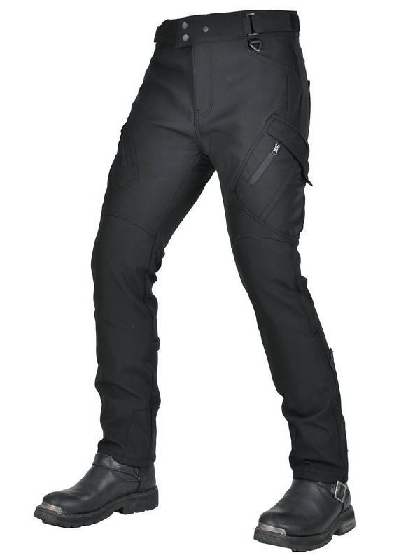 VOLERO motocicleta invierno ciclismo pantalones hombres impermeable forrado de lana gruesa a prueba de viento de cintura alta motocicleta anti-caída pantalones de silicona image 5