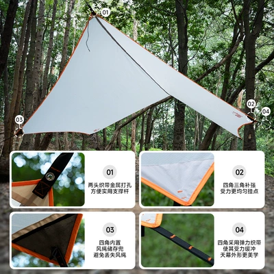 Camping Sunshade Canopy Tent: Avtomobil yan çətirləri