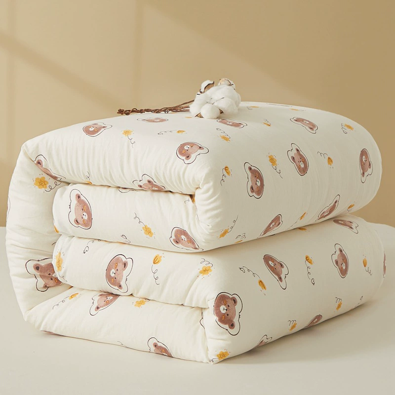 Хлопковое съёмное тёплое одеяло для дома