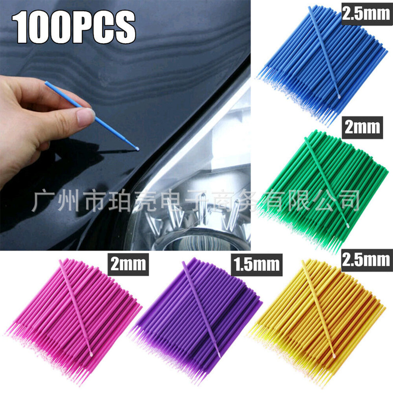 100PCS car details brush interior cleaning brush car button cleaning tool set