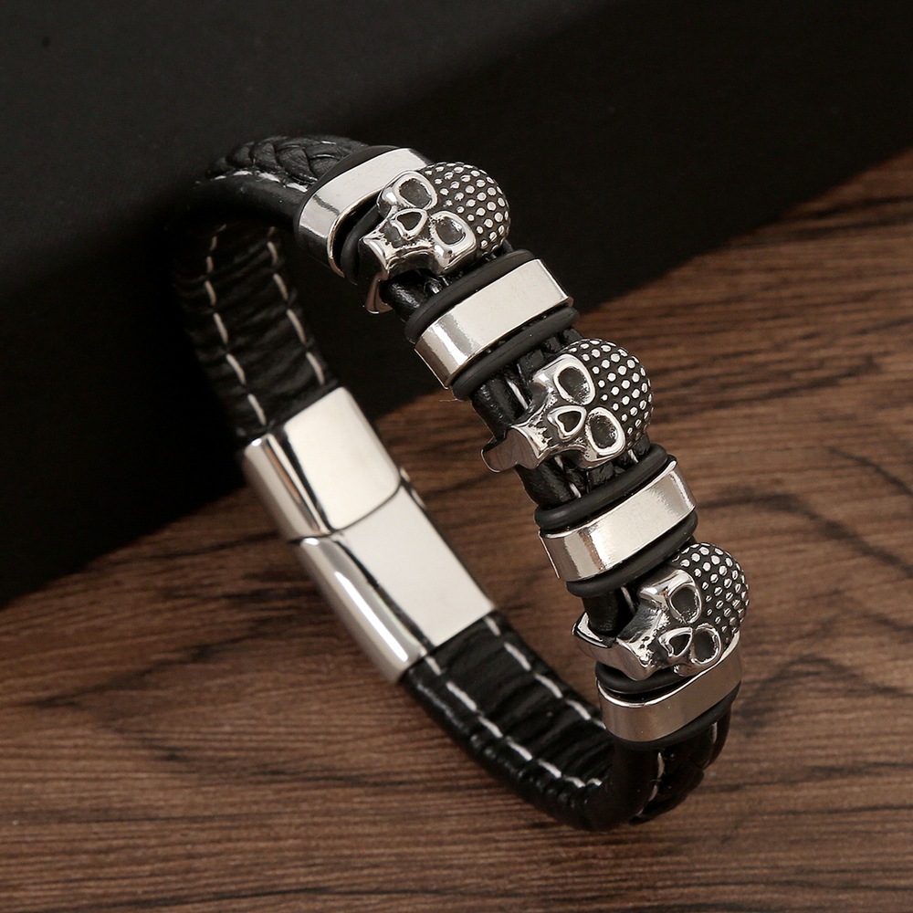 retro woven bracelet stainless steel handmade