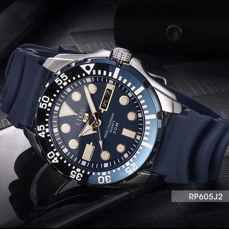 Foreign trade popular Seiko No. 5 blue water ghost watch men's luminous waterproof calendar large dial Sports Business Men's Watch