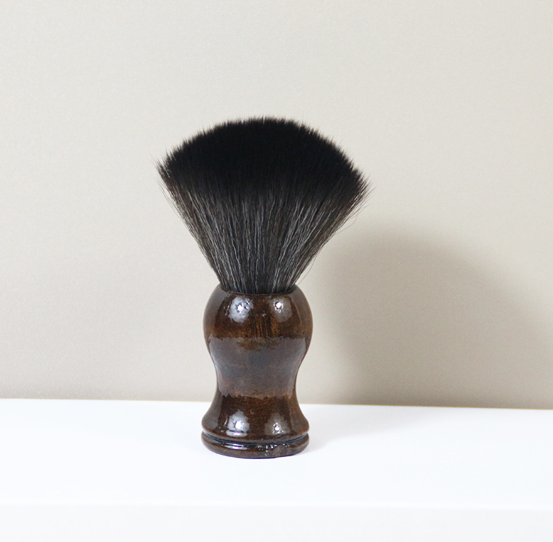 理髪店 柔らか毛ヘアブラシ クリーニングブラシ メンズヒゲブラシ 発泡ブラシ 木柄ヒゲブラシ ケアブラシ 美容師|undefined