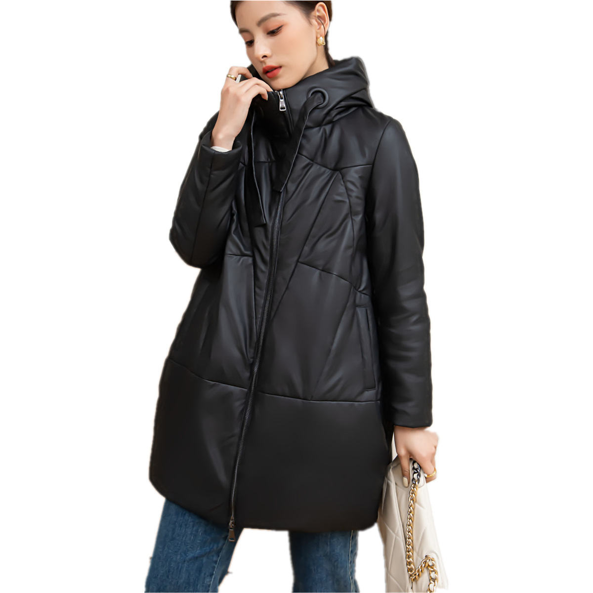 D1666 5970K ÁO LÔNG NỮ HAITDCL BIG SIZE NGOẠI CỠ MÙA XUÂN THU ĐÔNG DÀY ẤM THỜI TRANG NỮ DA BÒ G06 SẢN PHẨM MỚI