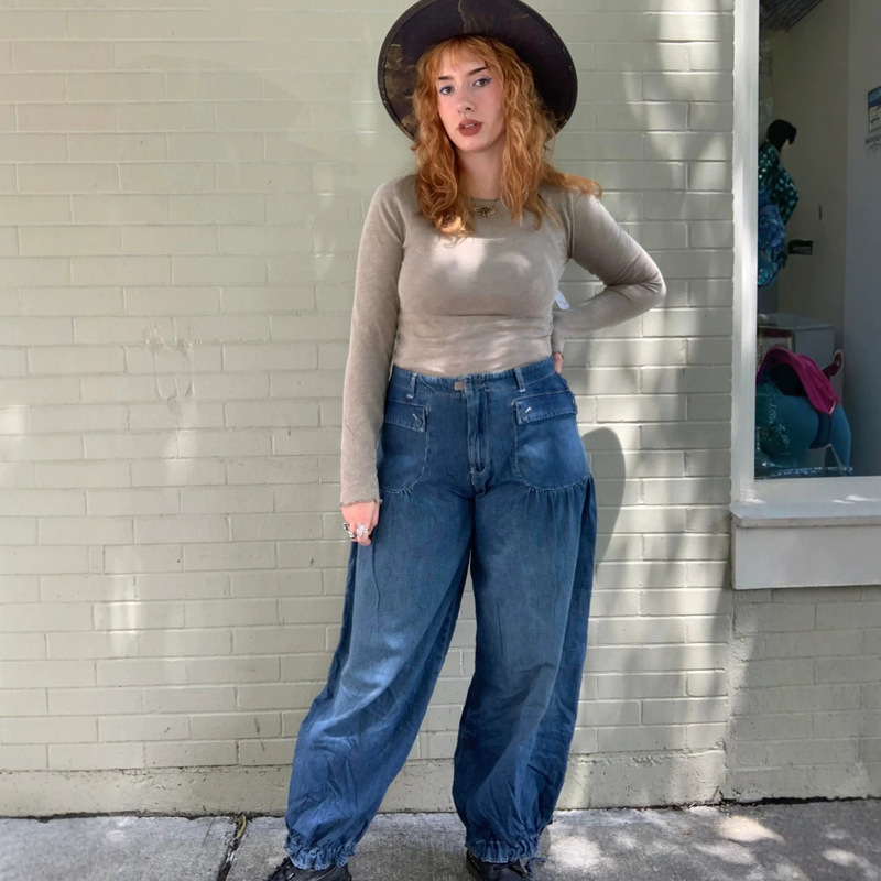 2026 Spring/Summer New Large Size Wide-Leg Jeans for Women High-Waisted Straight-Leg Pants in Stock Wholesale 2026 Spring/Summer New Large Size Wide-Leg Jeans for Women High-Waisted Straight-Leg Pants in Stock Wholesale