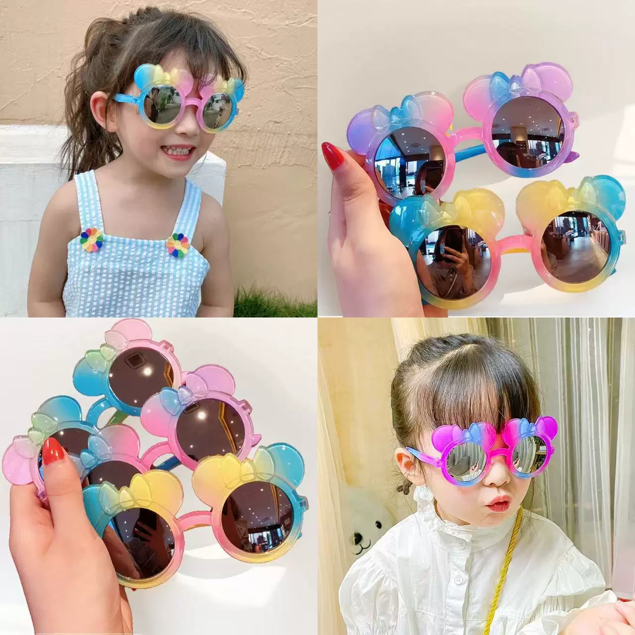 Радуга Микки детские солнцезащитные очки милые солнцезащитные очки солнцезащитные очки