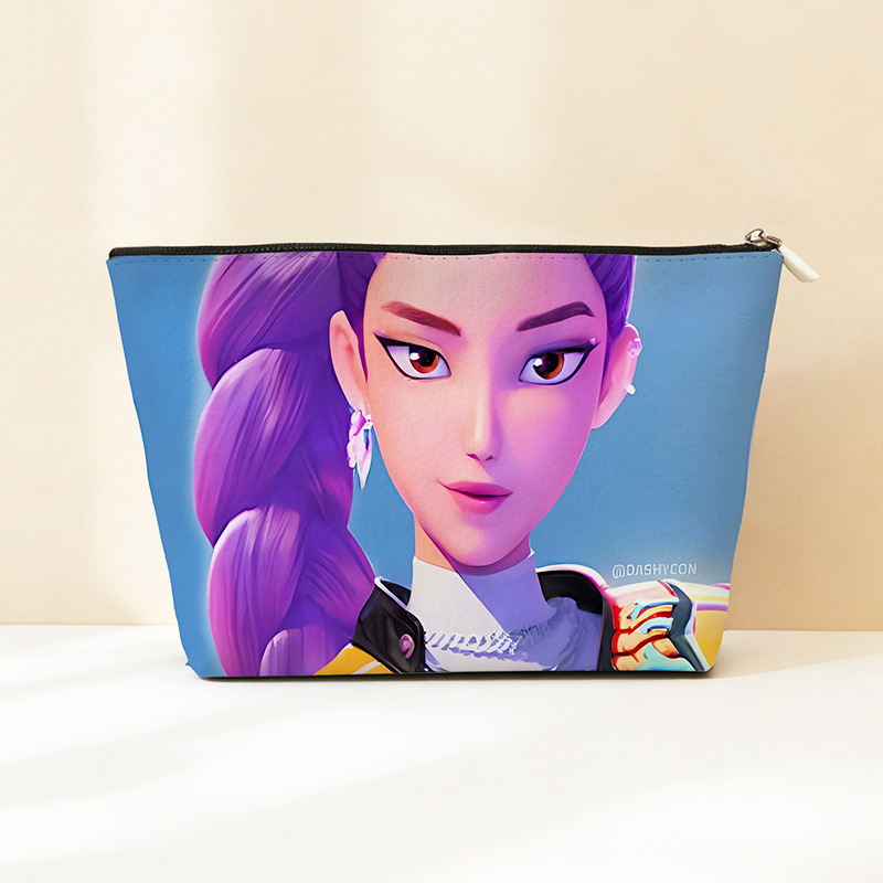 Explosión transfronteriza PU cuero caza de brujas bolsa de almacenamiento impermeable bolsa de maquillaje portátil bolsa de almacenamiento con cremallera bolsa pequeña