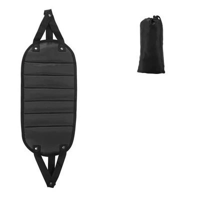 Office Footrest Table Hanging Footrest for Long-Distance Flights and High-Speed Rail Business Trips Travel Footrest Pad Sleeping Footrest Artifact (Universal Foot Pad) - black