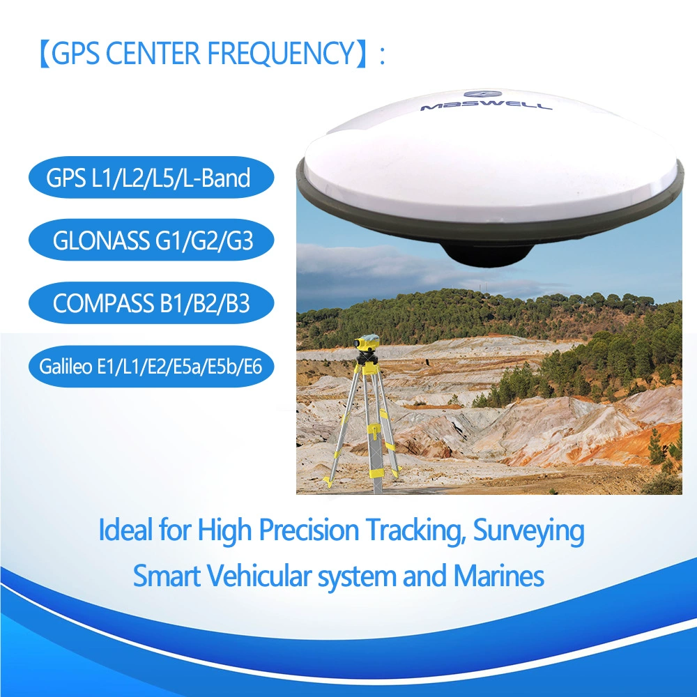 Заказной GNSS измерительный антенна GPS/GLONASS/Galileo/COMPASS высокая точность антенна GPS позиционирование