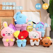 日韩跨境系列韩国BT21防弹少年团可爱睡眠应援公仔余生请多指教