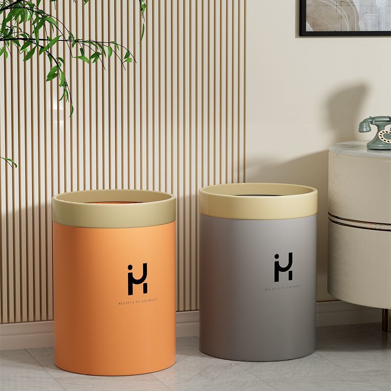 】Trash Can for Home Use in Living Room, Luxury Style, Trendy, for Kitchen and Bedroom, Large Capacity, High Aesthetic Value, Large Size, Modern and Simple Design, Wastebasket