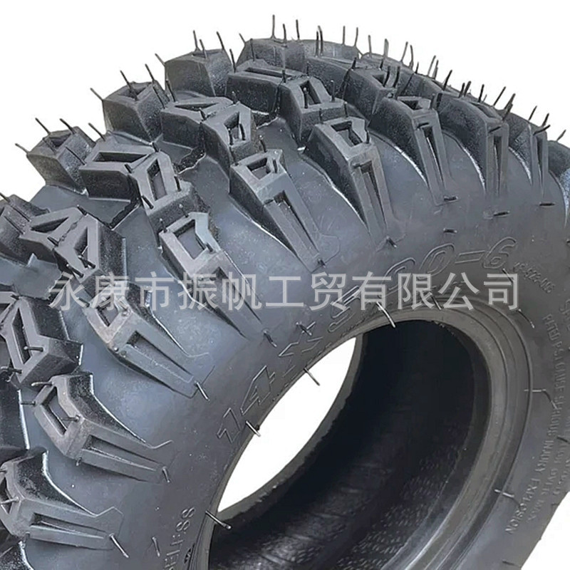 Modified Four-Wheel Go-Kart Beach Motorcycle 14X 5-6inch Aircraft Pattern Vacuum Off-Road Tire Wheel Hub