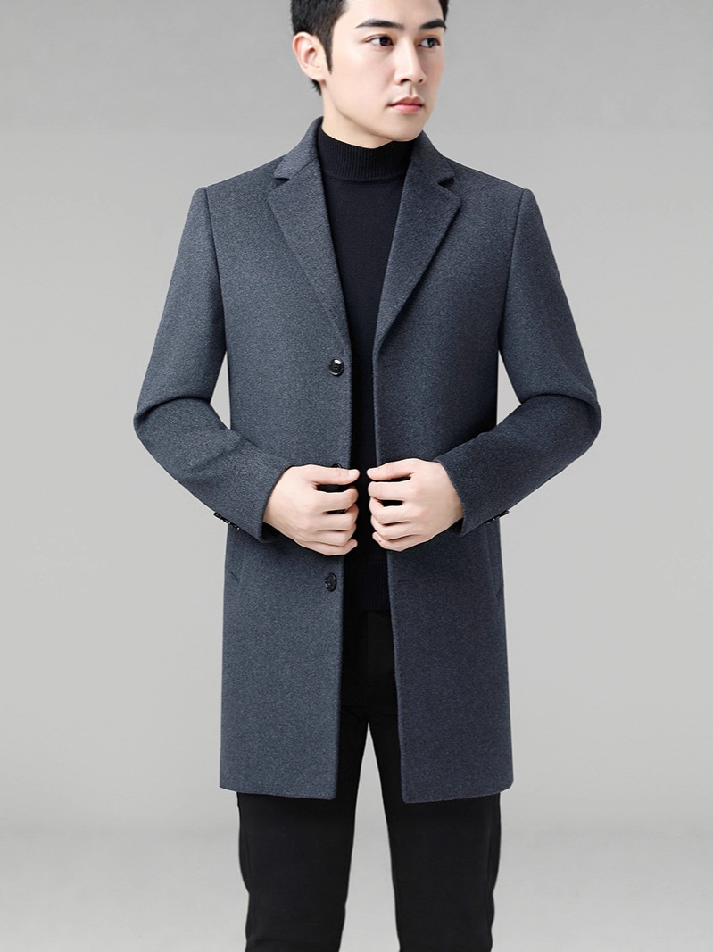 Men's woolen double-sided suit for leisure