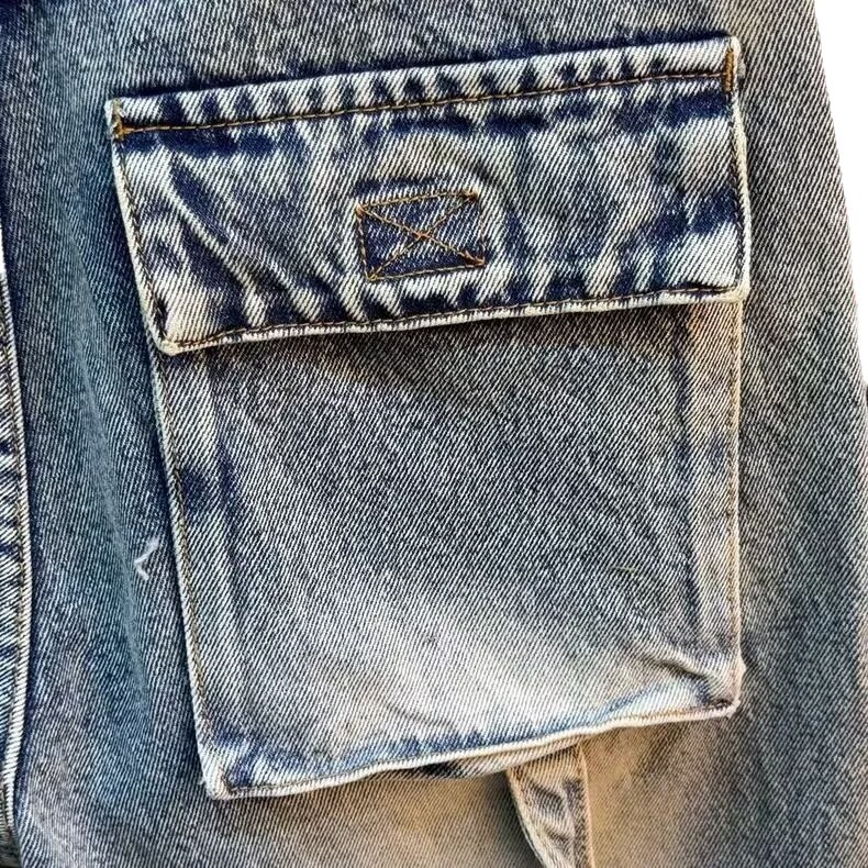 Men's High Street Loose Fit Denim Shorts Summer Trendy Cool Retro Style Five Point Pants New_mkmklike.com