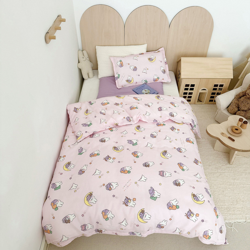 Kit de kindergarten de hilo de doble capa de algodón puro 100 para niños y bebés, agradable para la piel y transpirable 2025 nuevo estilo