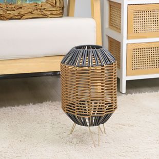 Cross-Border Customized Rattan Chandelier Shade Creative Wind Lamp Ornaments Hotel B&B Model Room Balcony Hanging Decorative Lampshade