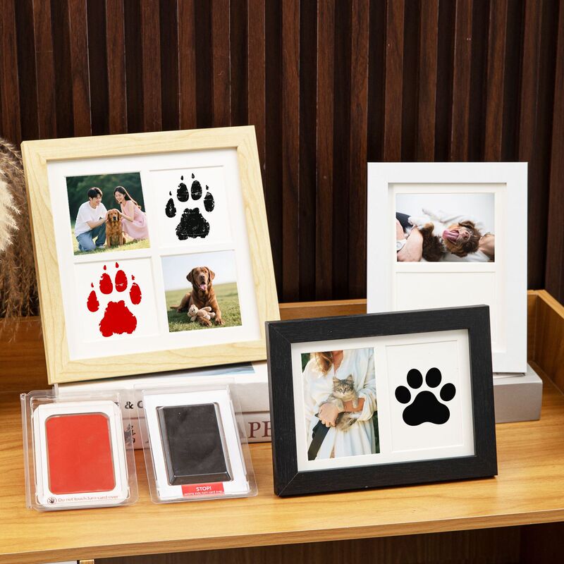 Cross-Border Pet Paw Print Commemorative Photo Frame Dog and Cat Footprint Handmade DIY Gift No-Wash Ink Pad Handprint Picture Frame Cross-Border Pet Paw Print Commemorative Photo Frame Dog and Cat Footprint Handmade DIY Gift No-Wash Ink Pad Handprint Picture Frame