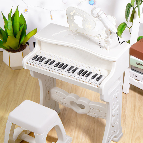 Children's piano toy multi-function electronic keyboard with microphone for beginners girl baby 3 years old and 5 years old birthday gift