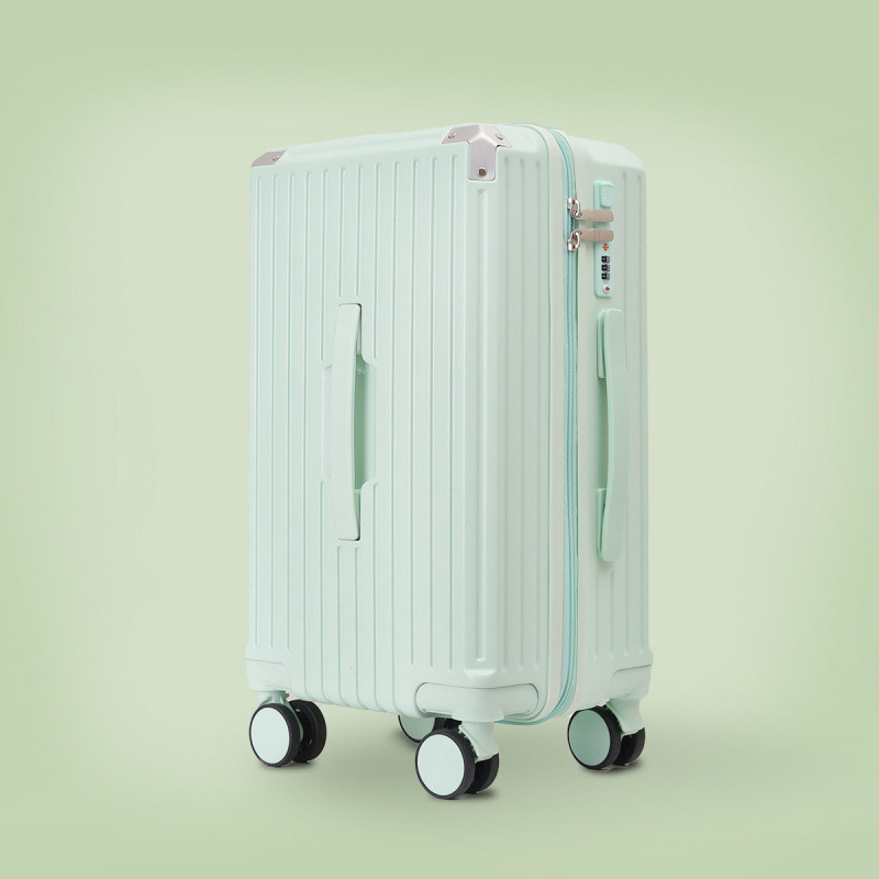 [Upgraded and Thickeneded] 20inch Boarding Suitcase for Men 24inch Trolley Suitcase for Women Password Leather Suitcase