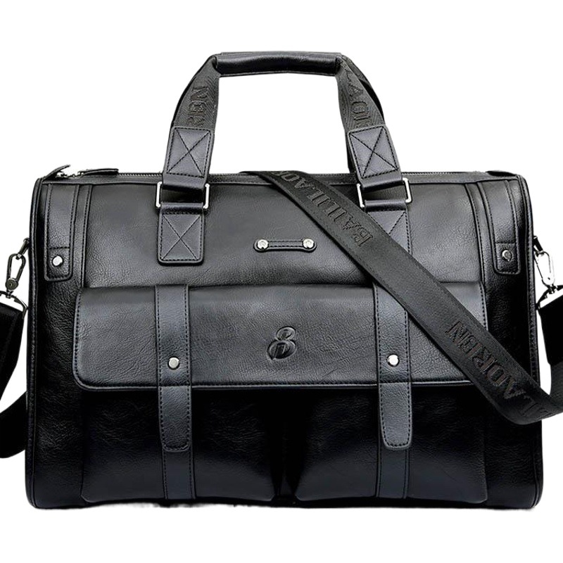 Cross-Border Foreign Trade High-End Men's Briefcase Retro New Leather Computer Bag Casual Business Portable Cross-Body Bag