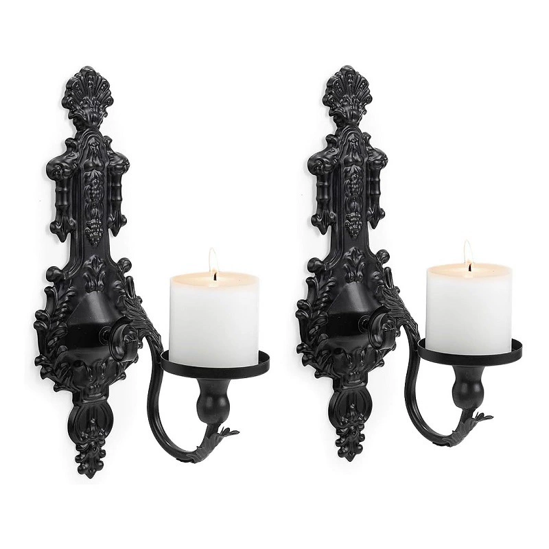 Трансграничный креативный ретро настенный подсвечник скандинавский кованая кружка для свечей для дома отель настенный декоративный подсвечник украшения