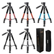 跨境货源三脚架140cm手机直播自拍支架 Q111铝合金相机摄影三脚架