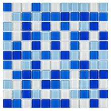 户外玻璃马赛克 卫生间浴室蓝色彩色泳池瓷砖墙砖贴片 水晶马赛克