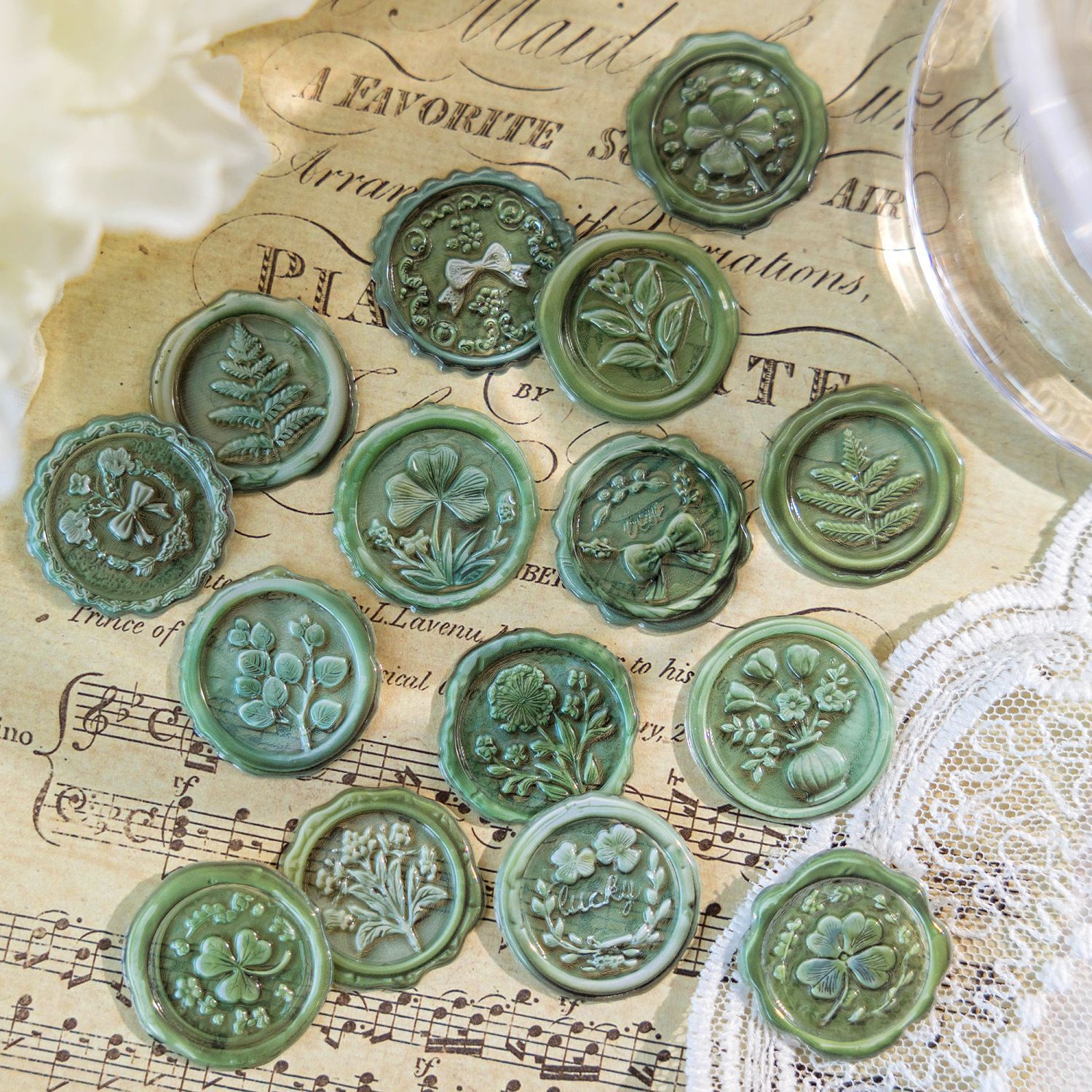 Pegatina de epoxi de pintura de fuego retro Mo Mo, serie de caja de memoria, etiqueta de sellado de sobres de todo fósforo de la tienda de mano tridimensional