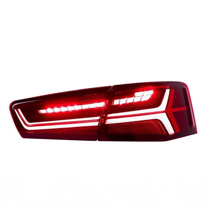 Подходит для 16-18 Audi A6L задняя фара сборка модифицирована новая рыбий кость LED водитель свет