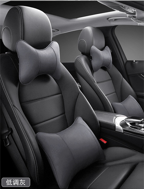 Suede car headrest car interior accessories car neck pillow small pillow seat cushion large pillow bone headrest