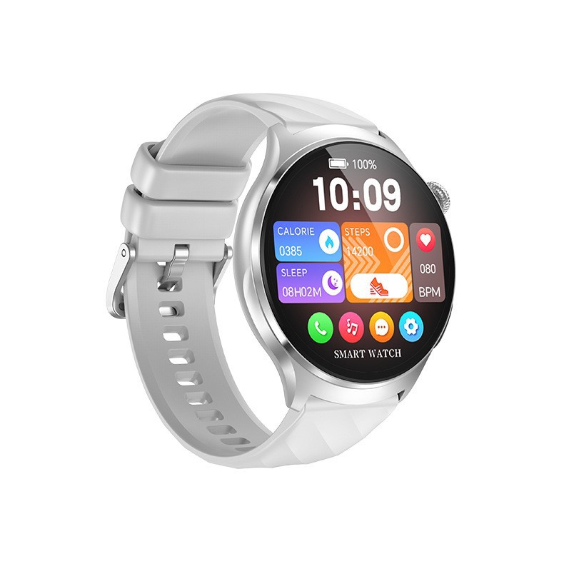 Monitoreo de presión arterial reloj inteligente electrónico multifuncional temperatura corporal saludable frecuencia cardíaca transmisión de voz reloj pulsera deportiva image 6