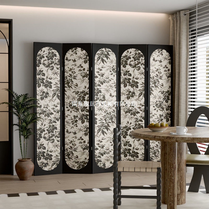 High-End French Screen Partition Living Room Foldableing Mobile Modern Simple Clothing Store Restaurant Entrance Shielding Board