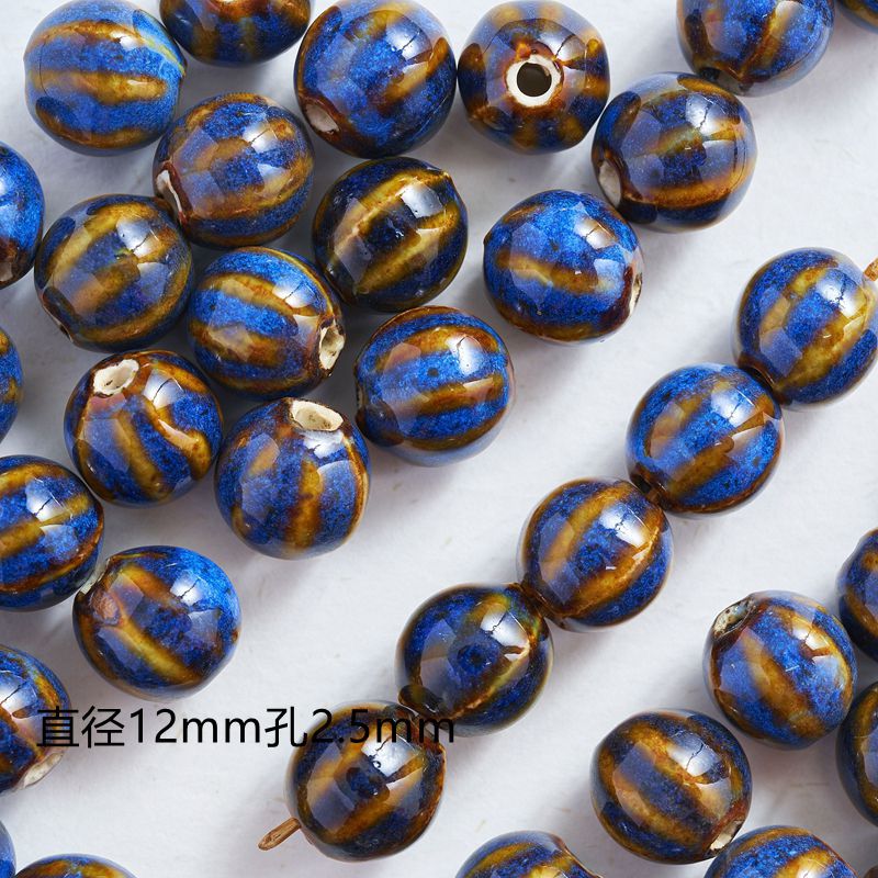 Jingdezhen joyería de cerámica DIY accesorios de la joyería flor esmalte sandía perlas haciendo collar pulsera tejida femenina material