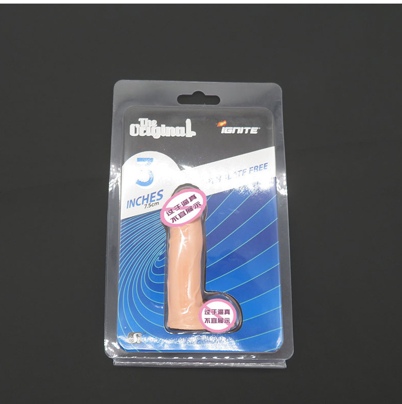 Mini 3-Inch Realistic Male Self-Pleasure Device, TPR, Multi-Color — detail image 2