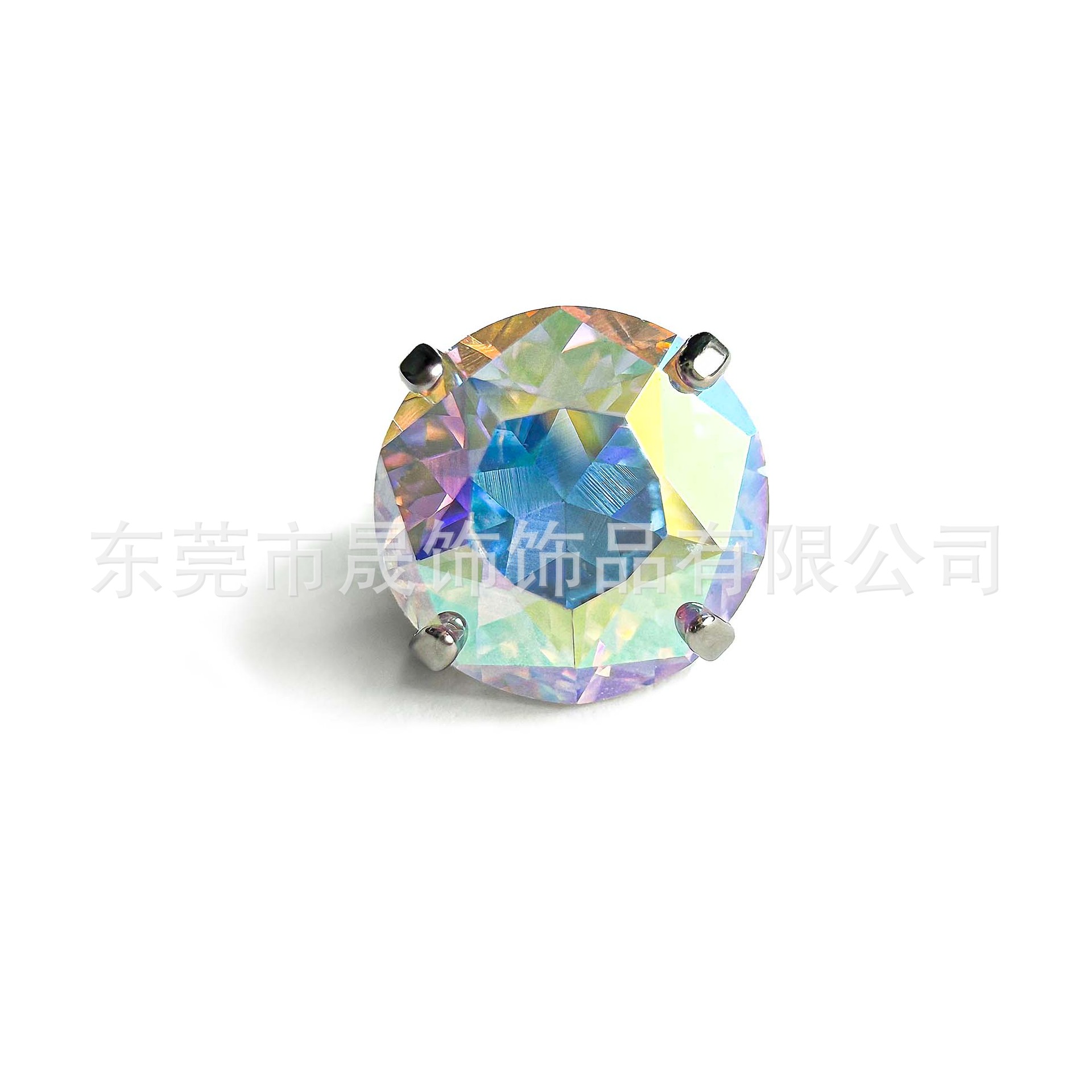 F136钛星星切锆石耳钉耳蜗钉G23钛合金内螺纹唇钉穿刺饰品耳骨钉