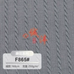 F865# 涤纶小麻花提花面料 女装连衣裙休闲T恤泳装柔软弹力针织布