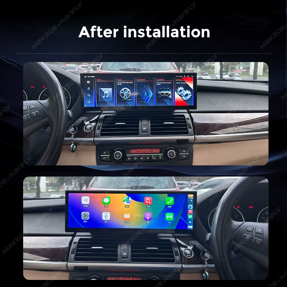 Подходит для BMW X5 E70 X6 E71 до смены Android большого экрана автомобиля Bluetooth CarPlay навигационный 15-дюймовый 3K экран
