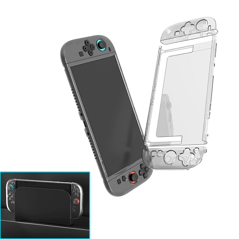 Защитный чехол для Nintendo Switch 2 кристальный чехол тонкий разделенный PC жесткий защитный чехол NS 2TPU мягкий чехол для хранения