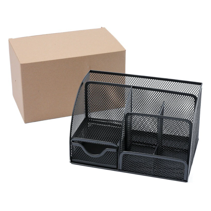 Многосеточный металлический творческий держатель для ручек бочонок для ручек оптом многофункциональный ящик для хранения канцелярских принадлежностей Настольный ящик для хранения